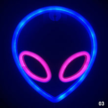 Load image into Gallery viewer, Neon LED Light Sign Lightning Aliens ET Neon Light Wall Hanging Neon Lamp Neon Signs for Bar Home Decor Party Christmas Xmas Birthday Gift

