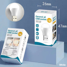 Load image into Gallery viewer, Mini USB Plug Night Light Book Reading Lamp Eye Protection Bedside Light Atmosphere Light Home Decoration
