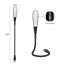 Load image into Gallery viewer, Mini Portable Laptops USB LED Light Touch Sensor Dimmable Table Desk Lamp for Power Bank Camping PC Laptops Book Night Lighting
