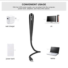 Load image into Gallery viewer, Mini Portable Laptops USB LED Light Touch Sensor Dimmable Table Desk Lamp for Power Bank Camping PC Laptops Book Night Lighting
