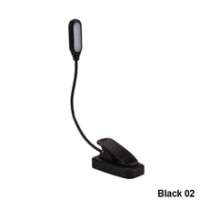 Load image into Gallery viewer, LED Eye Protection Book Night Light Adjustable Mini Clip-On Study Desk Lamp Battery Powered Flexible for Travel Bedroom Reading
