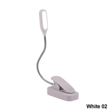 Load image into Gallery viewer, LED Eye Protection Book Night Light Adjustable Mini Clip-On Study Desk Lamp Battery Powered Flexible for Travel Bedroom Reading
