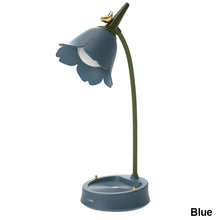 Load image into Gallery viewer, Multi-functional Flower LED Desk Lamp Touch Sensor Dimmable Table Desk Lamp Phone Holder Student Bedroom Reading Lamp Eye Protection Table Light Room Lighting
