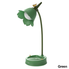 Load image into Gallery viewer, Multi-functional Flower LED Desk Lamp Touch Sensor Dimmable Table Desk Lamp Phone Holder Student Bedroom Reading Lamp Eye Protection Table Light Room Lighting
