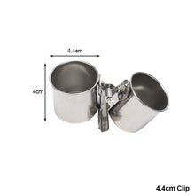 Load image into Gallery viewer, Pet Birds Hanging Cage Bowl Dish Cup Anti-turnover Stainless Steel Feeding Food Drinking Feeder for Parakeet Lovebird

