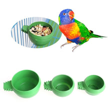 Load image into Gallery viewer, 3Pcs/set Mini Bird Parrot Pigeons Hamster Pet Cage Water Food Bowl Feeder Plastic Pigeons Birds Cage Sand Water Cup Hanging Drinking Feeding Bowl
