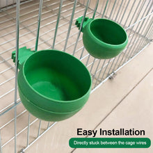Load image into Gallery viewer, 3Pcs/set Mini Bird Parrot Pigeons Hamster Pet Cage Water Food Bowl Feeder Plastic Pigeons Birds Cage Sand Water Cup Hanging Drinking Feeding Bowl
