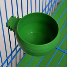 Load image into Gallery viewer, 3Pcs/set Mini Bird Parrot Pigeons Hamster Pet Cage Water Food Bowl Feeder Plastic Pigeons Birds Cage Sand Water Cup Hanging Drinking Feeding Bowl
