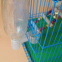 Load image into Gallery viewer, Plastic Pet Bird Drinker Feeder Water Bottle Cup Cat Chicken Pigeon Parrot Hamster Double Nozzle Water Guide Feeding Holder
