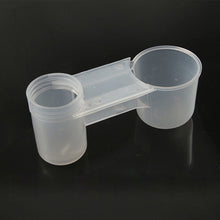 Load image into Gallery viewer, Plastic Pet Bird Drinker Feeder Water Bottle Cup Cat Chicken Pigeon Parrot Hamster Double Nozzle Water Guide Feeding Holder
