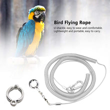 Load image into Gallery viewer, 3M/6M Parrot Bird Flying Training Leash Ultra-light Flexible Rope Anti-bite with Leg Ring Harness Outdoor Macaw Cockatiel Starling
