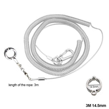 Load image into Gallery viewer, 3M/6M Parrot Bird Flying Training Leash Ultra-light Flexible Rope Anti-bite with Leg Ring Harness Outdoor Macaw Cockatiel Starling
