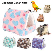 Load image into Gallery viewer, Winter Pet Bird Parrot Hamster Cage Cotton Nest Tunnel Hammock Hut Tent Bed Hanging Cave For Sleeping Hatching For Hamster Rabbit Guinea Pig
