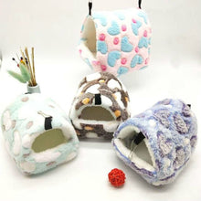 Load image into Gallery viewer, Winter Pet Bird Parrot Hamster Cage Cotton Nest Tunnel Hammock Hut Tent Bed Hanging Cave For Sleeping Hatching For Hamster Rabbit Guinea Pig
