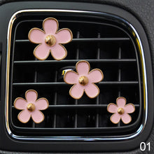 Load image into Gallery viewer, 4Pcs/Set Car Outlet Vent Perfume Clips Freshener Air Conditioning Aromatherapy Small Daisy Interior Decoration Supplies
