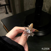 Load image into Gallery viewer, Opal Irregular Natural Stone Ring with White Opal Girl Crush Egirl Hollow Rings for Women Trendy Ring Creative Finger Jewelry
