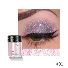 Load image into Gallery viewer, Glitter Eye Shadow Makeup Monochrome Shining Eyeshadow Sequins Pearly Universal Party Cosmetic Palete Women Cosmetics
