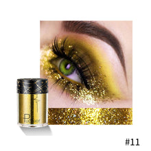 Load image into Gallery viewer, Glitter Eye Shadow Makeup Monochrome Shining Eyeshadow Sequins Pearly Universal Party Cosmetic Palete Women Cosmetics
