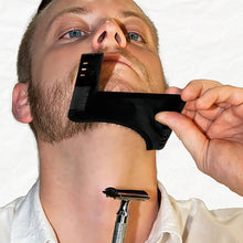 Load image into Gallery viewer, Creative Beard Styling Template Beard Comb Sideburns Comb Barber Tool Mustache Trimming Styling Stencil Optional Styling Comb
