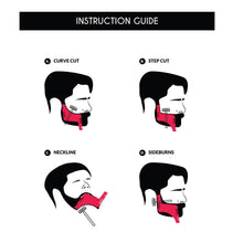 Load image into Gallery viewer, Creative Beard Styling Template Beard Comb Sideburns Comb Barber Tool Mustache Trimming Styling Stencil Optional Styling Comb
