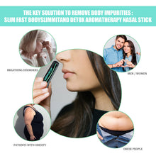 Load image into Gallery viewer, Slimming Lose Weight Nasal Stick Breathe Nasal Inhaler Body Slimming Detox Mint Nose Cooling Stick Refreshing Body Nasal Inhaler
