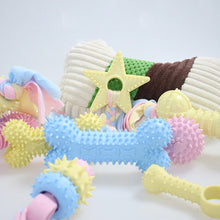 Load image into Gallery viewer, Pet Chewing Toy Molar Toys TPR Teething Bone Interactive Dog Toy Gum Massager Stick Pet Toy Pull Ring Toy
