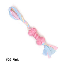 Load image into Gallery viewer, Pet Chewing Toy Molar Toys TPR Teething Bone Interactive Dog Toy Gum Massager Stick Pet Toy Pull Ring Toy
