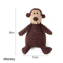 Load image into Gallery viewer, Dog Puppy Plush Toys Pets Chew Toy Animal Shape Squeak Cleaning Toys for Small Medium Dog Accessories Pet Training Supplies
