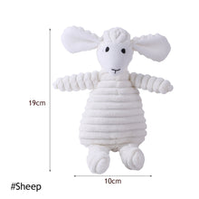Load image into Gallery viewer, Dog Puppy Plush Toys Pets Chew Toy Animal Shape Squeak Cleaning Toys for Small Medium Dog Accessories Pet Training Supplies
