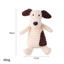 Load image into Gallery viewer, Dog Puppy Plush Toys Pets Chew Toy Animal Shape Squeak Cleaning Toys for Small Medium Dog Accessories Pet Training Supplies
