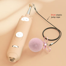 Load image into Gallery viewer, Telescopic Pointer Cat Toy USB Rechargeable Infrared Laser Light Funny Cat Stick Pet Supplies Interactive Feather Bell Toys
