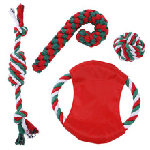 Load image into Gallery viewer, Dog Puppy Double Knot Chew Rope Knot Toys Chirstmas Pet Clean Teeth Durable Braided Bone Rope Pet Molar Toy Pet Supplies
