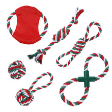 Load image into Gallery viewer, Dog Puppy Double Knot Chew Rope Knot Toys Chirstmas Pet Clean Teeth Durable Braided Bone Rope Pet Molar Toy Pet Supplies

