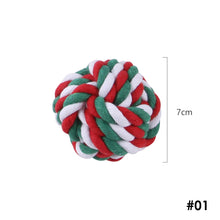 Load image into Gallery viewer, Dog Puppy Double Knot Chew Rope Knot Toys Chirstmas Pet Clean Teeth Durable Braided Bone Rope Pet Molar Toy Pet Supplies

