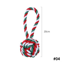 Load image into Gallery viewer, Dog Puppy Double Knot Chew Rope Knot Toys Chirstmas Pet Clean Teeth Durable Braided Bone Rope Pet Molar Toy Pet Supplies
