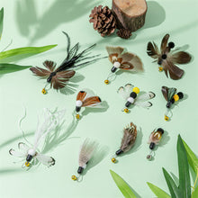Load image into Gallery viewer, Cat Toy Stick Insect Feather Replacement Head Little Flying Handmade Kitten With Bell Interactive Teaser Pet Supplies
