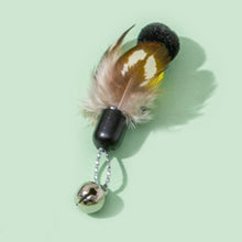 Load image into Gallery viewer, Cat Toy Stick Insect Feather Replacement Head Little Flying Handmade Kitten With Bell Interactive Teaser Pet Supplies
