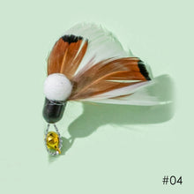 Load image into Gallery viewer, Cat Toy Stick Insect Feather Replacement Head Little Flying Handmade Kitten With Bell Interactive Teaser Pet Supplies
