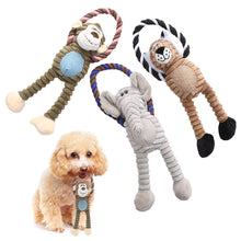 Load image into Gallery viewer, Pets Chew Toy Dog Puppy Toys Pet Supplies Animal Shape Squeak Cleaning for Small Medium Dog Accessories Training Plush Sound

