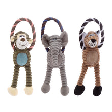 Load image into Gallery viewer, Pets Chew Toy Dog Puppy Toys Pet Supplies Animal Shape Squeak Cleaning for Small Medium Dog Accessories Training Plush Sound
