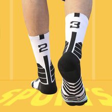 Load image into Gallery viewer, 1pc Adult 0-9 Number Socks Basketball Socks Elite Socks Men Women Professional Sport Cotton Socks Outdoor Cycling Running Socks
