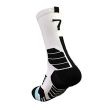 Load image into Gallery viewer, 1pc Adult 0-9 Number Socks Basketball Socks Elite Socks Men Women Professional Sport Cotton Socks Outdoor Cycling Running Socks
