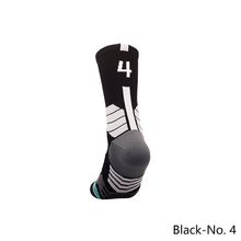 Load image into Gallery viewer, 1pc Adult 0-9 Number Socks Basketball Socks Elite Socks Men Women Professional Sport Cotton Socks Outdoor Cycling Running Socks
