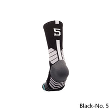 Load image into Gallery viewer, 1pc Adult 0-9 Number Socks Basketball Socks Elite Socks Men Women Professional Sport Cotton Socks Outdoor Cycling Running Socks
