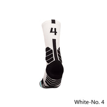 Load image into Gallery viewer, 1pc Adult 0-9 Number Socks Basketball Socks Elite Socks Men Women Professional Sport Cotton Socks Outdoor Cycling Running Socks
