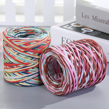 Load image into Gallery viewer, 200m/roll Hand-knitted Lafite Raffia Straw Paper Yarn Rope Baking Packaging Strap Rope Crocheting Summer Hat Bags Weaving Yarn
