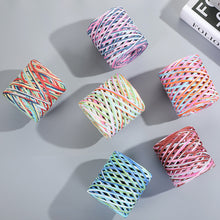 Load image into Gallery viewer, 200m/roll Hand-knitted Lafite Raffia Straw Paper Yarn Rope Baking Packaging Strap Rope Crocheting Summer Hat Bags Weaving Yarn
