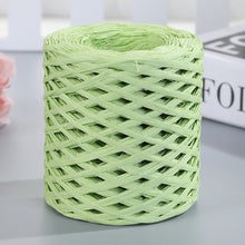 Load image into Gallery viewer, 200m/roll Hand-knitted Lafite Raffia Straw Paper Yarn Rope Baking Packaging Strap Rope Crocheting Summer Hat Bags Weaving Yarn
