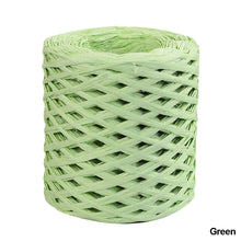 Load image into Gallery viewer, 200m/roll Hand-knitted Lafite Raffia Straw Paper Yarn Rope Baking Packaging Strap Rope Crocheting Summer Hat Bags Weaving Yarn
