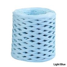 Load image into Gallery viewer, 200m/roll Hand-knitted Lafite Raffia Straw Paper Yarn Rope Baking Packaging Strap Rope Crocheting Summer Hat Bags Weaving Yarn

